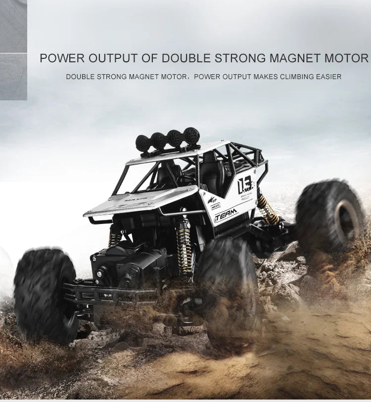 RC Cars Remote Control Car 1:12/16 Off Road Truck Metal Shell LED Headlights Offroad Monster RC Trucks 4WD All Terrain Toys Kids