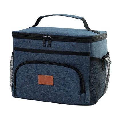 Large Capacity Leak Proof Lunch Backpack Thermal Large Picnic Cool and Warm Insulated Bag Outdoor Storage Shoulder Bag