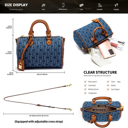 Women's Shoulder Bag 2025 New Cowboy Splicing Pillow Bag, Casual Party Women's Handbag RELUX.STORE