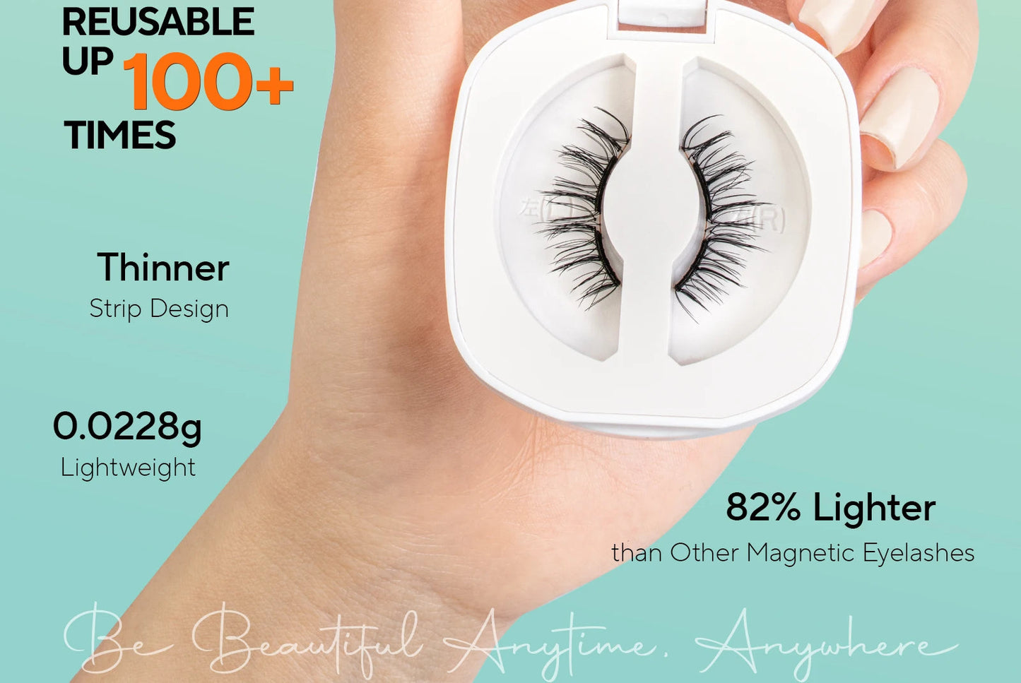 VYRILA Soft Magnetic Eyelashes No Glue Needed Reusable Natural Look 3D Lashes Easy Apply Soft Magnetic Lashes Kit for Eye Makeup RELUX.STORE