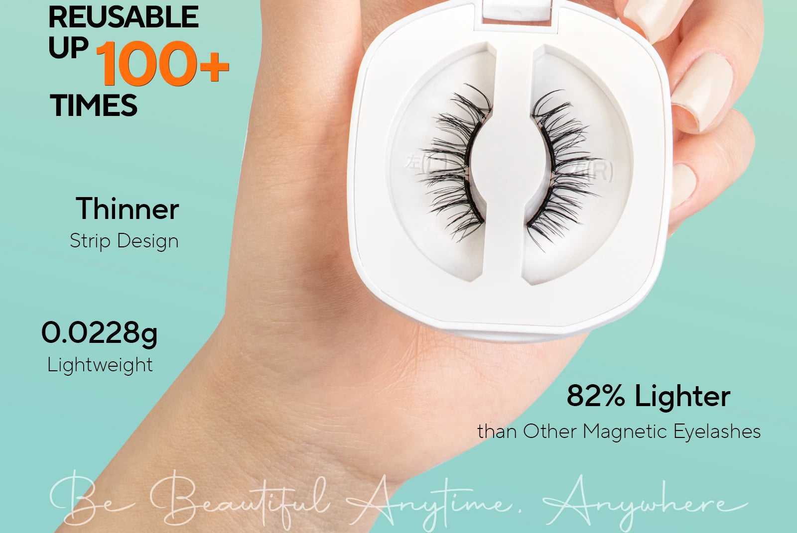 VYRILA Soft Magnetic Eyelashes No Glue Needed Reusable Natural Look 3D Lashes Easy Apply Soft Magnetic Lashes Kit for Eye Makeup RELUX.STORE