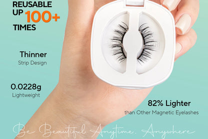 VYRILA Soft Magnetic Eyelashes No Glue Needed Reusable Natural Look 3D Lashes Easy Apply Soft Magnetic Lashes Kit for Eye Makeup RELUX.STORE