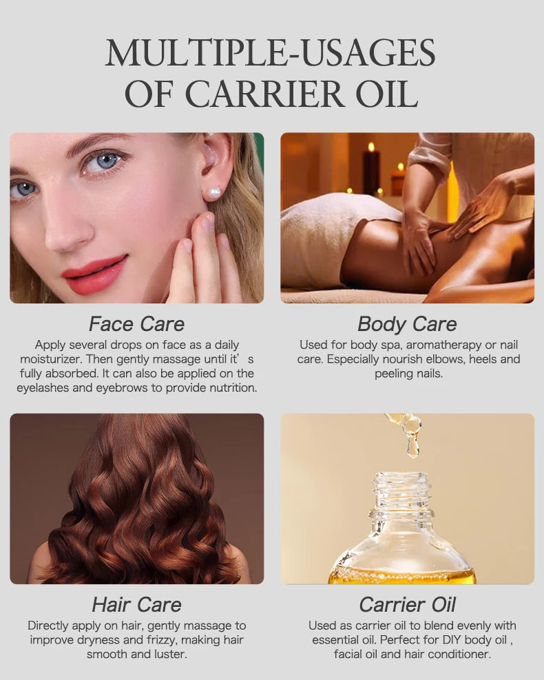 100ml Black Cumin Seed Oil For Hair Growth Thicken Hair Cold Pressed Liquid Nourish Nail Skin Anti-oxidant Body Massage RELUX.STORE