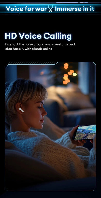 Lenovo XT53 Wireless Upgrade Bluetooth 5.4 Earphones Ultra Long Endurance Low Latency Gaming Headset LED Digital Display Earbuds RELUX.STORE