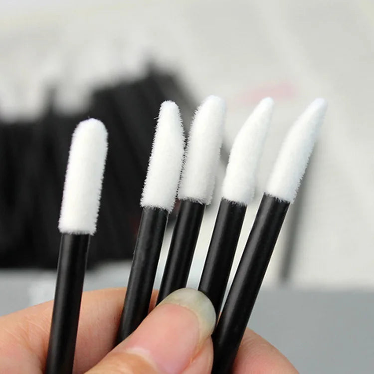 Wholesale 50/1000pcs Lip Brushes Applicators Eyelashes Brush Lipstick Brush Lip Gloss Applicator Wands Makeup Beauty Tool RELUX.STORE