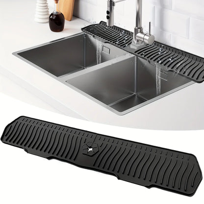 24.01/29.92 Inch Kitchen Long Silicone Sink Faucet Mat Splash Guard for Absorbent Sink Countertop Protectors Mat Kitchen Gadgets
