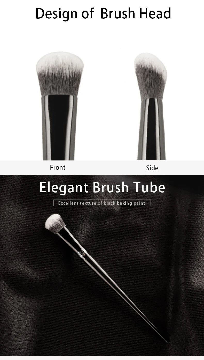 Kat Von D- Makeup Brush 35 Concealer Brush Soft Fiber Hair Elegant Black Handle Brand Makeup Brushes for Woman RELUX.STORE