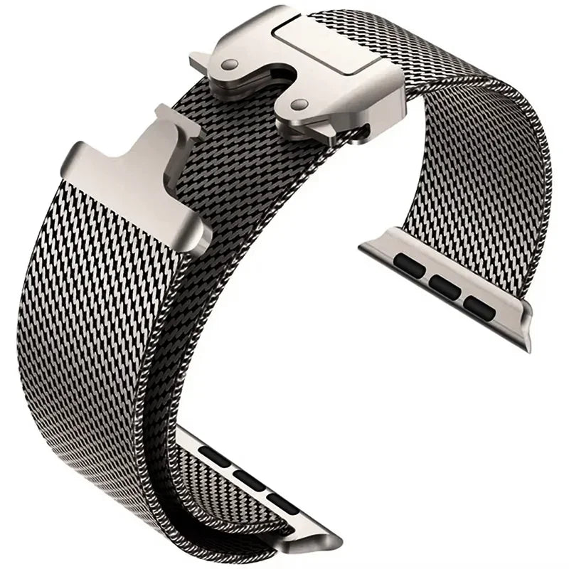Milanese Loop Strap For Apple Watch Band Ultra 2 49mm 46mm 45mm 44mm 42mm Stainless Steel Metal for iWatch Series 10 9 8 7 6 5 4