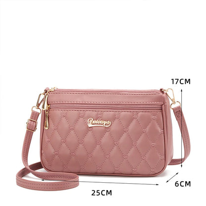 Embroidery Messenger Bags Women Leather Handbags Bags for Women Sac a Main Ladies hair ball Hand Bag RELUX.STORE