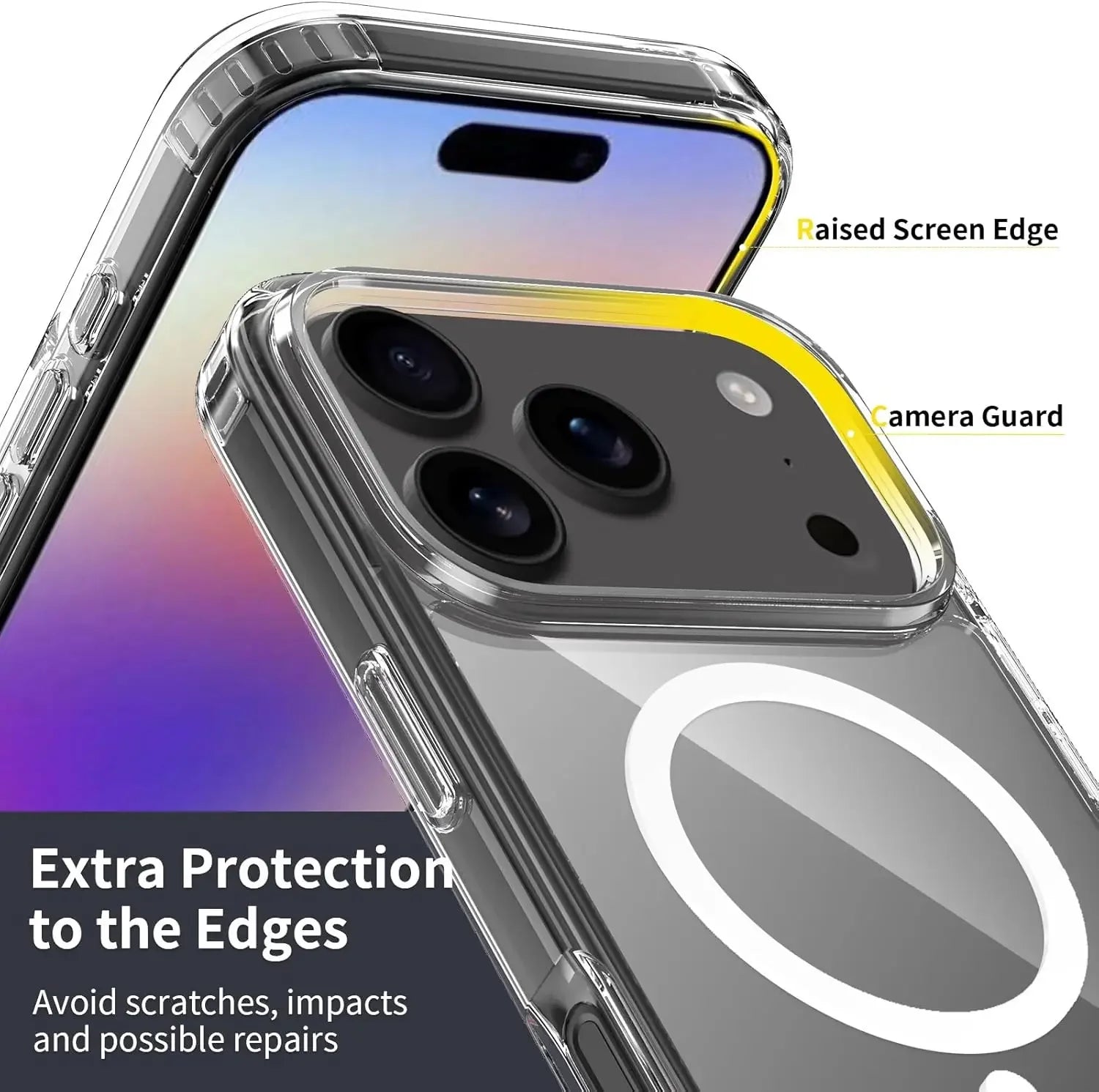 Strong Magnetic Case For iPhone 17 Pro Max/17Pro/17Air Transparent Phone Cover For iPhone 17 Suit for Magsafe Charging Shell RELUX.STORE