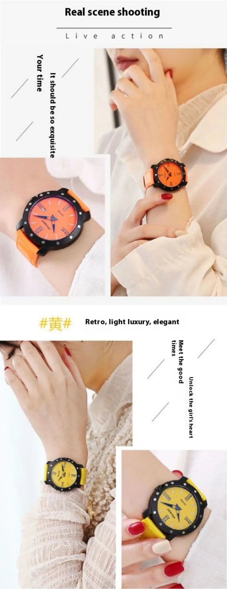 Authentic Mbappe Watches, New Fashion Luxury Brand, Sports Quartz Women's Watches, Dopamine Color Watches