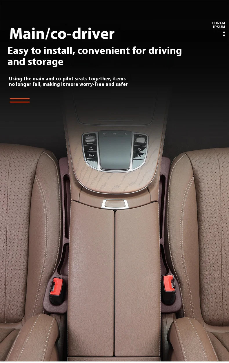 Creative and Practical Automotive Interior Products: Car Seat Gap Plug, Anti-leak Strip, Multi-functional Storage Box RELUX.STORE