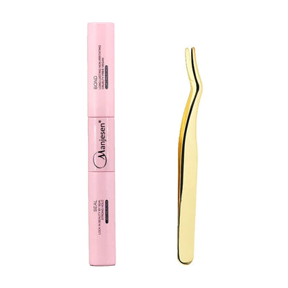DIY Lash Extension Kit Lash Bond and Seal Remover Tweezers Makeup Set Individual Lashes Clusters  Eyelashes Tools RELUX.STORE