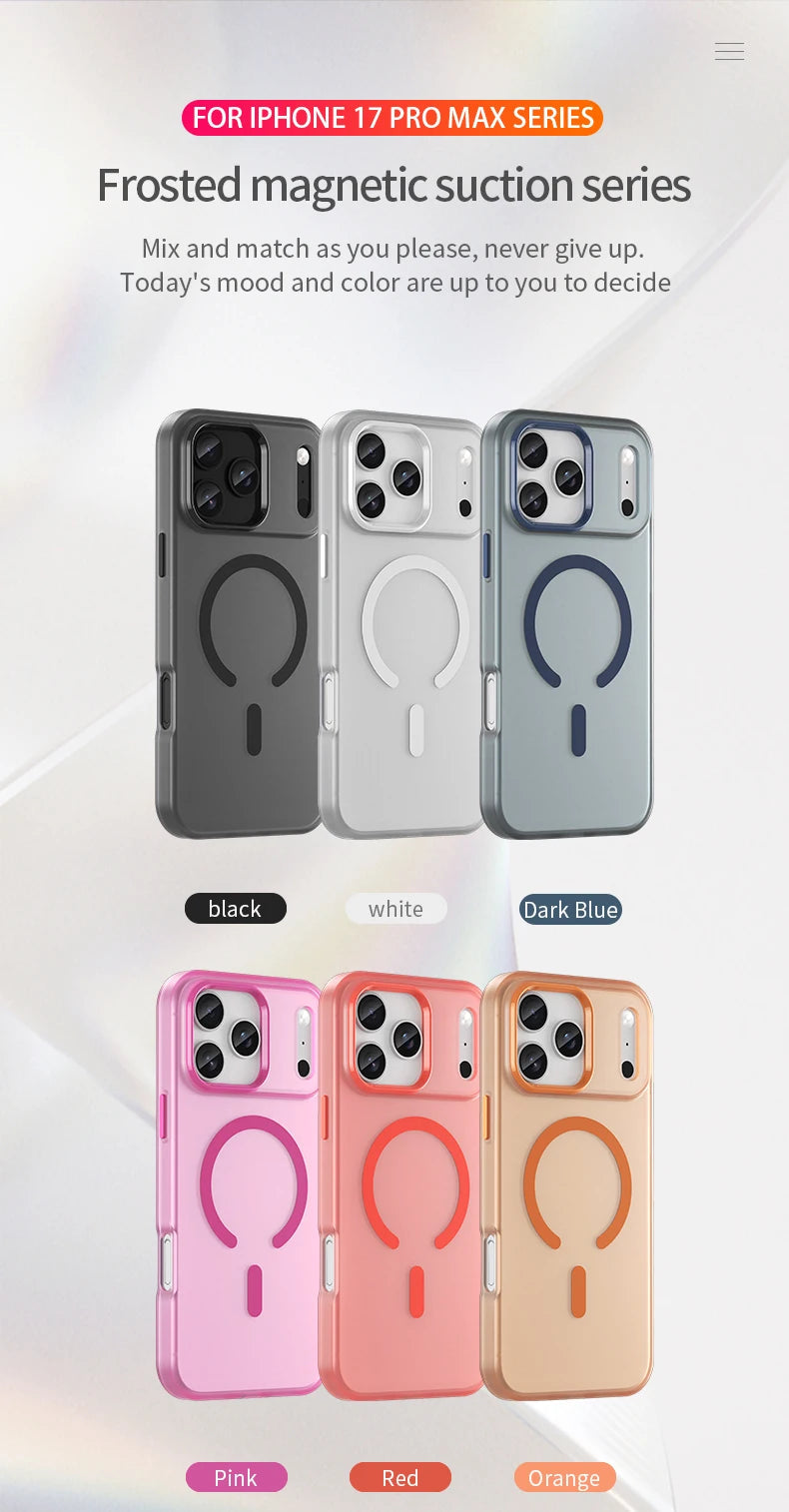 Luxury Ultra Thin Soft Silicone Magsafe Case For iPhone 17 Pro Max 17 Plus 17 Pro 17 promax Wireless Charge Magnetic Jelly Cover RELUX.STORE