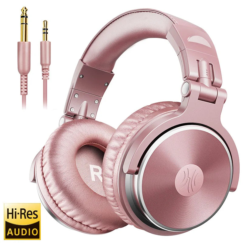 Oneodio Wired Headphones Professional Studio DJ Headphone With Microphone Over Ear Hi-Res Headset Monitoring For Music Phone RELUX.STORE