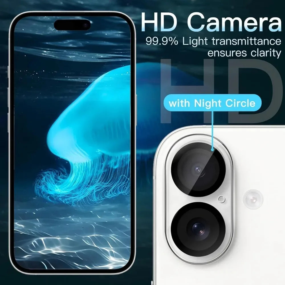 1-5PCS HD Clear Camera Lens Glass For iPhone 17 16 Pro max 17 Air 16 Plus Back Lens Anti Scratch Protector HD Glass for iPhone17 RELUX.STORE