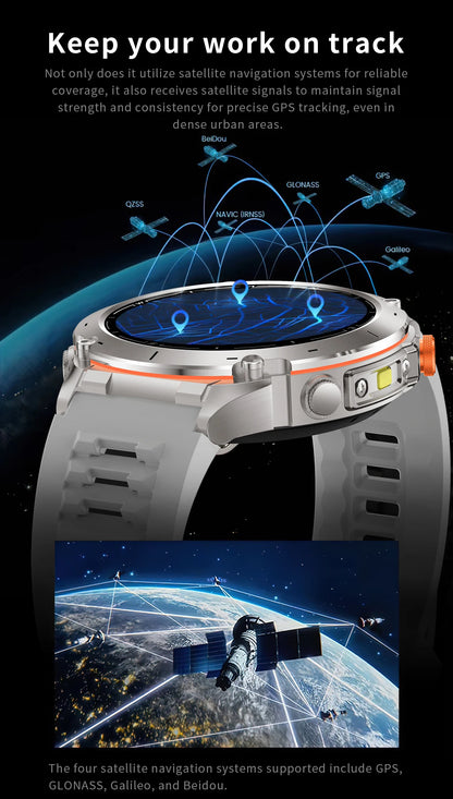 2025 New For Xiaomi IOS Ultra GPS Smart Watch 10ATM Waterproof Built-in Dual-band GNSS Compass Military Sport Men SWIM Bracelet