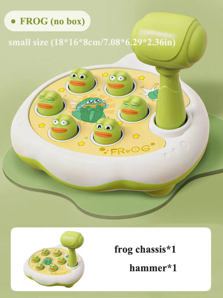 Duck/Frog/Pig Baby Toy Montessori Learning Game Educational Puzzle Gift for 12 24 Months Toddler Boy/Girl with Hammer RELUX.STORE
