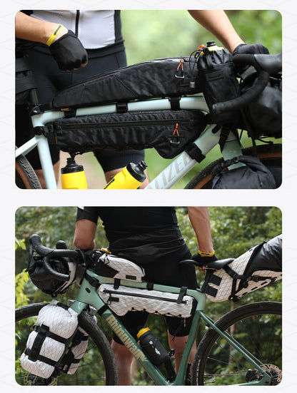Rhinowalk Bike Frame Bag Water-Resistant Bicycle Triangular Crossbeam Bag For Mtb&Road Gravel Bike With Frame Lengths Over 17 In
