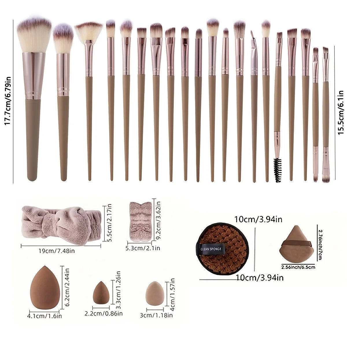 Professional Makeup Brush Set with 20/40 Tools, Various Specifications Available RELUX.STORE