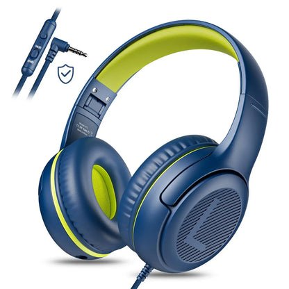 AT2 1/2/3Pcs Headset,3.5mm Surround Stereo Gaming Headphones with Mic Soft Memory Earmuffs for PC,Laptop,Kids for School Toddler
