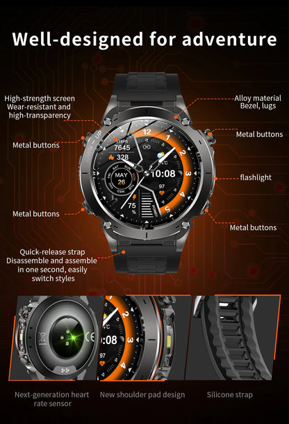 2025 New For Xiaomi IOS Ultra GPS Smart Watch 10ATM Waterproof Built-in Dual-band GNSS Compass Military Sport Men SWIM Bracelet