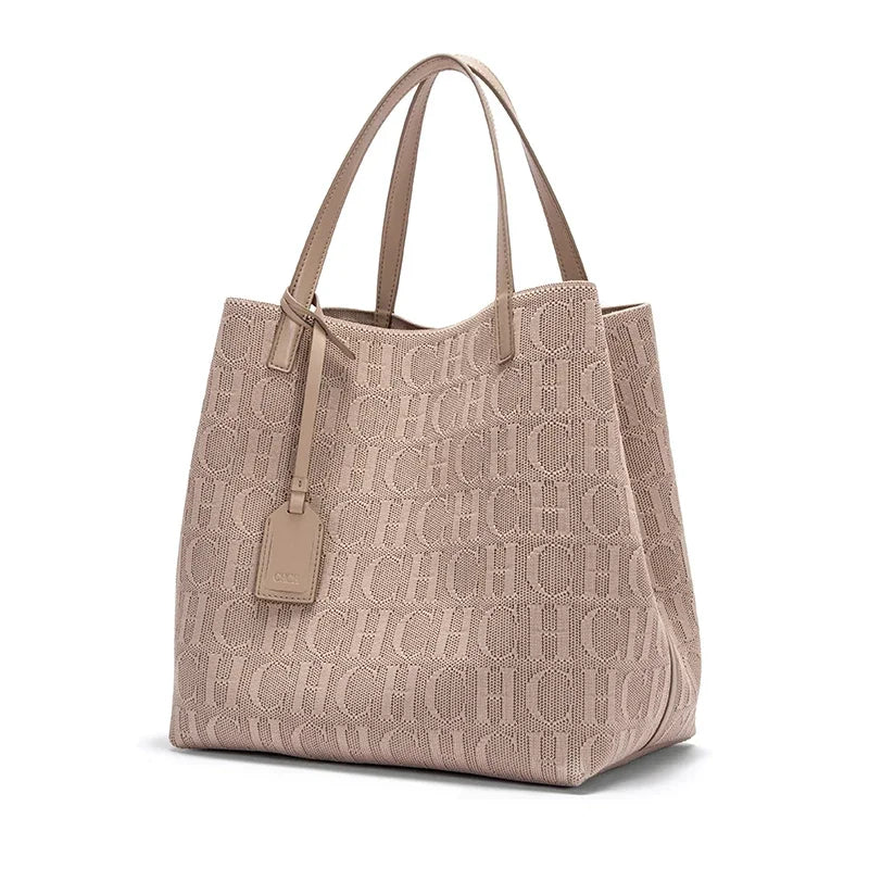 CH Ladies Shoulder Bag Fashion Classic New Pure Color Outer Pocket Ladies Handbag High Quality Craft Large Capacity Handbag RELUX.STORE