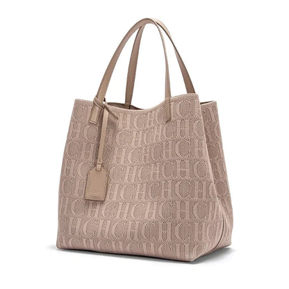 CH Ladies Shoulder Bag Fashion Classic New Pure Color Outer Pocket Ladies Handbag High Quality Craft Large Capacity Handbag RELUX.STORE
