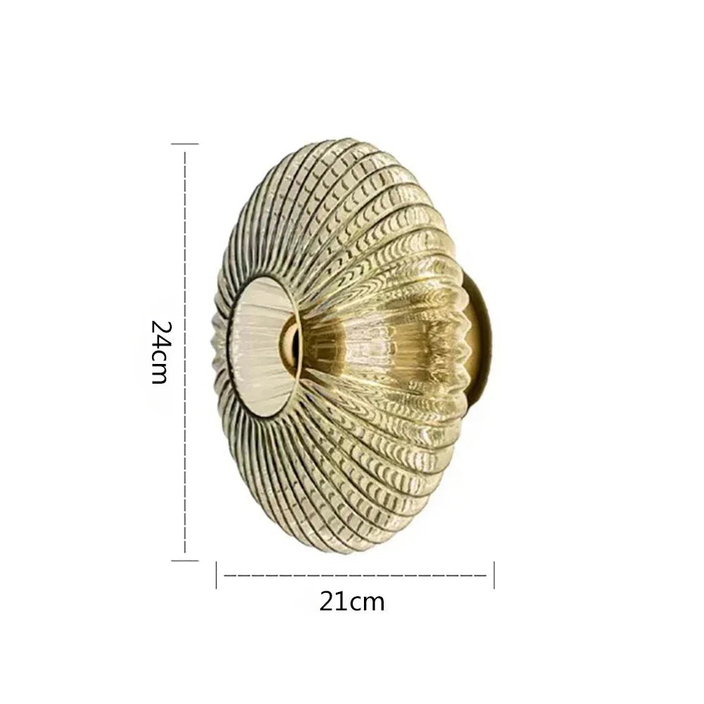 Glass Wall Lamp Glass Wall Sconce For Corridor Background Bedroom Living Room Bedside Ambiance Wall Light Indoor Home Decor RELUX.STORE