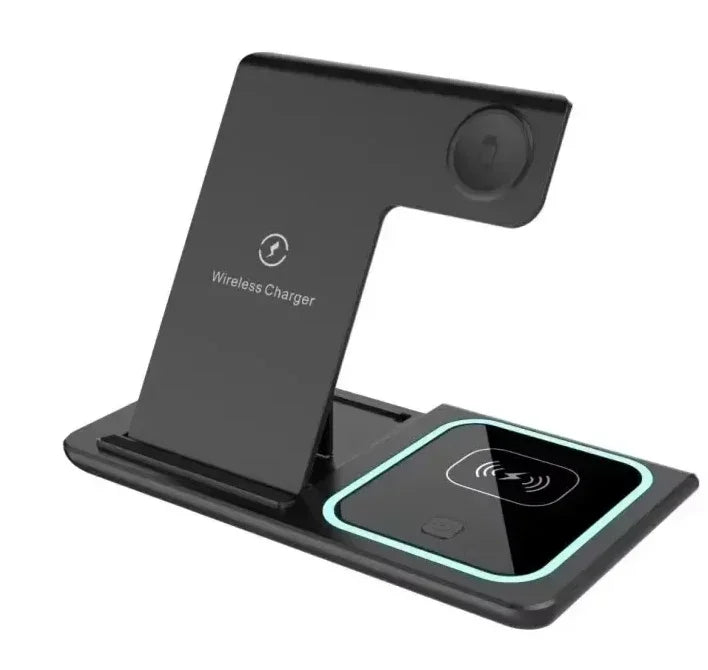 Foldable Phone Wireless Charger Station For iPhone 16 15 14 13 12 Pro Max Apple Watch 10/9/8/7/6 AirPods 3/2 Fast Charging Dock