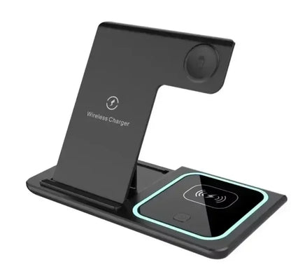 Foldable Phone Wireless Charger Station For iPhone 16 15 14 13 12 Pro Max Apple Watch 10/9/8/7/6 AirPods 3/2 Fast Charging Dock