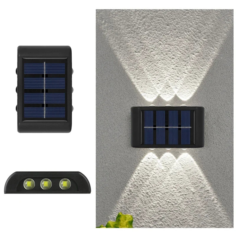 Solar LED Light, Outdoor Waterproof Wall Lamp, Dusk to Dawn Fence Lighting for Summer Garden Yard Porch Walkway Camping Home Dec RELUX.STORE