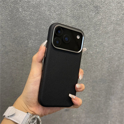 Luxury Solid Color PU Leather Magsafe Case For iPhone 17 Air 17Pro 17Pro Max Active Touch Camera Button Lens Protection Cover RELUX.STORE