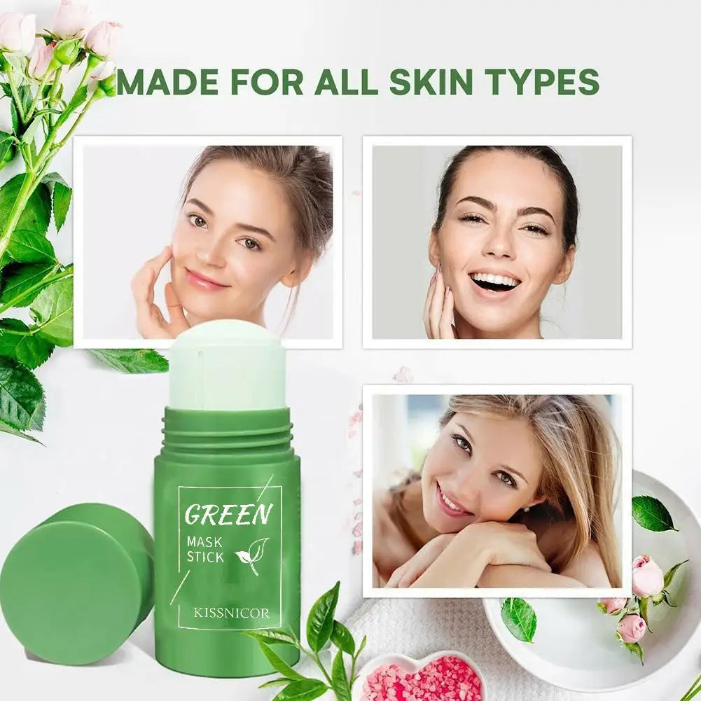 40g Remove Blackhead Green Tea Solid Mask Cleans Pores Stick Facial Blemish Black Dots Shrink Pores Korean Skin Care Cosmetics RELUX.STORE