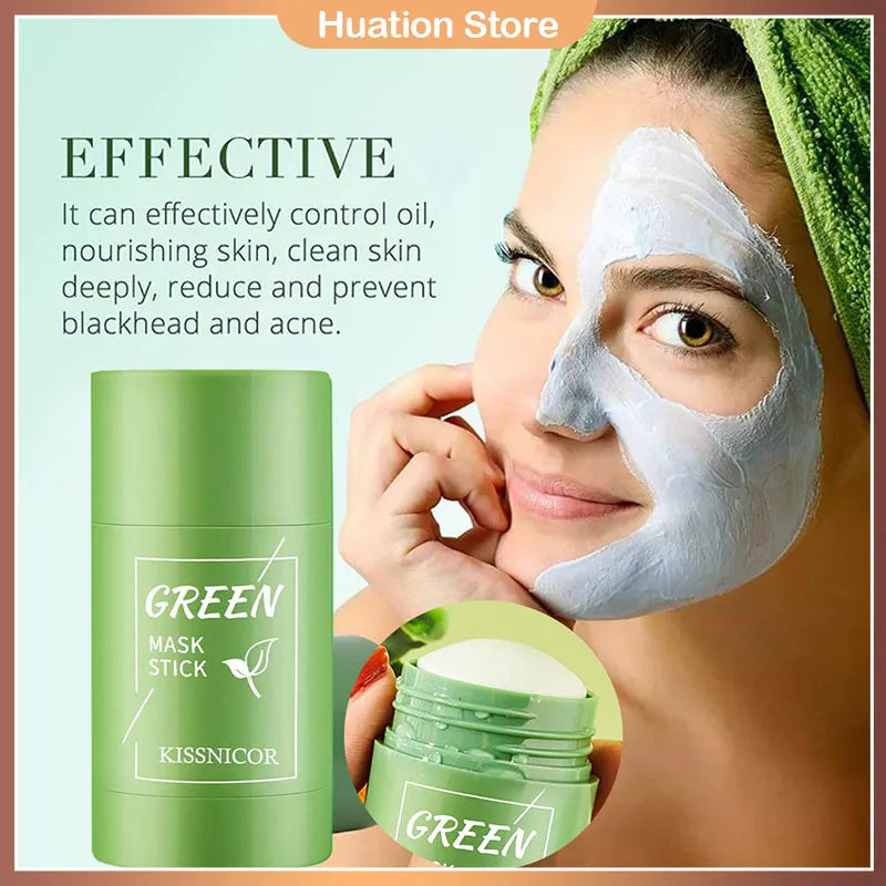40g Remove Blackhead Green Tea Solid Mask Cleans Pores Stick Facial Blemish Black Dots Shrink Pores Korean Skin Care Cosmetics RELUX.STORE
