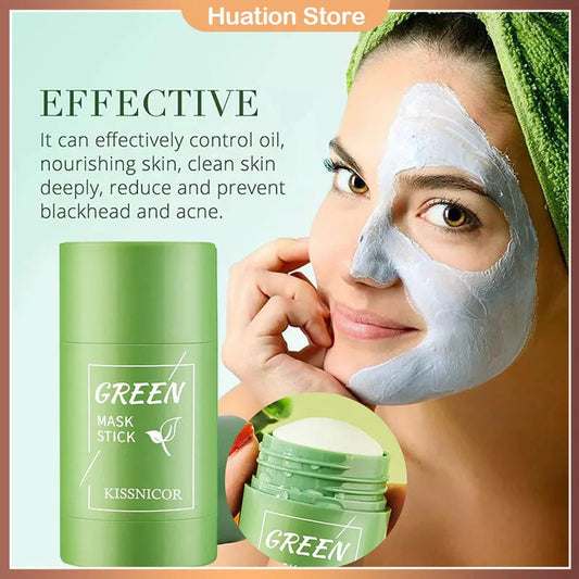 40g Remove Blackhead Green Tea Solid Mask Cleans Pores Stick Facial Blemish Black Dots Shrink Pores Korean Skin Care Cosmetics RELUX.STORE