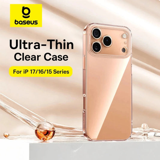 Baseus Clear Case For iPhone 17 Pro Max Soft TPU Case For iPhone 17 Air Anti-drop Ultra Thin Cover For iPhone 16 15 Pro Max Case RELUX.STORE