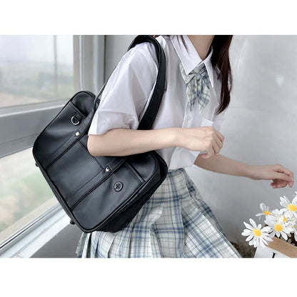 Japanese Casual PU Shoulder Bag Junior High School Students School Bag Handbag Anime Uniform Bag Tote Bags for Women Bolsos RELUX.STORE