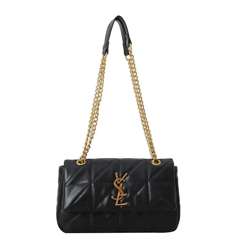 New Xiaoxiangfeng diamond grid chain bag, stylish and versatile, large capacity diagonal span small square bag RELUX.STORE