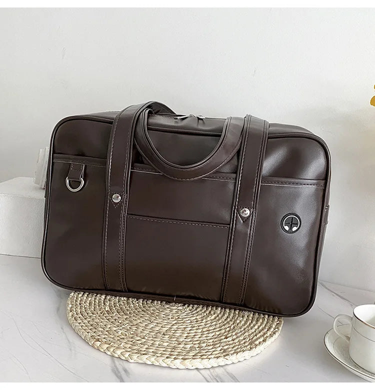 Japanese Casual PU Shoulder Bag Junior High School Students School Bag Handbag Anime Uniform Bag Tote Bags for Women Bolsos RELUX.STORE