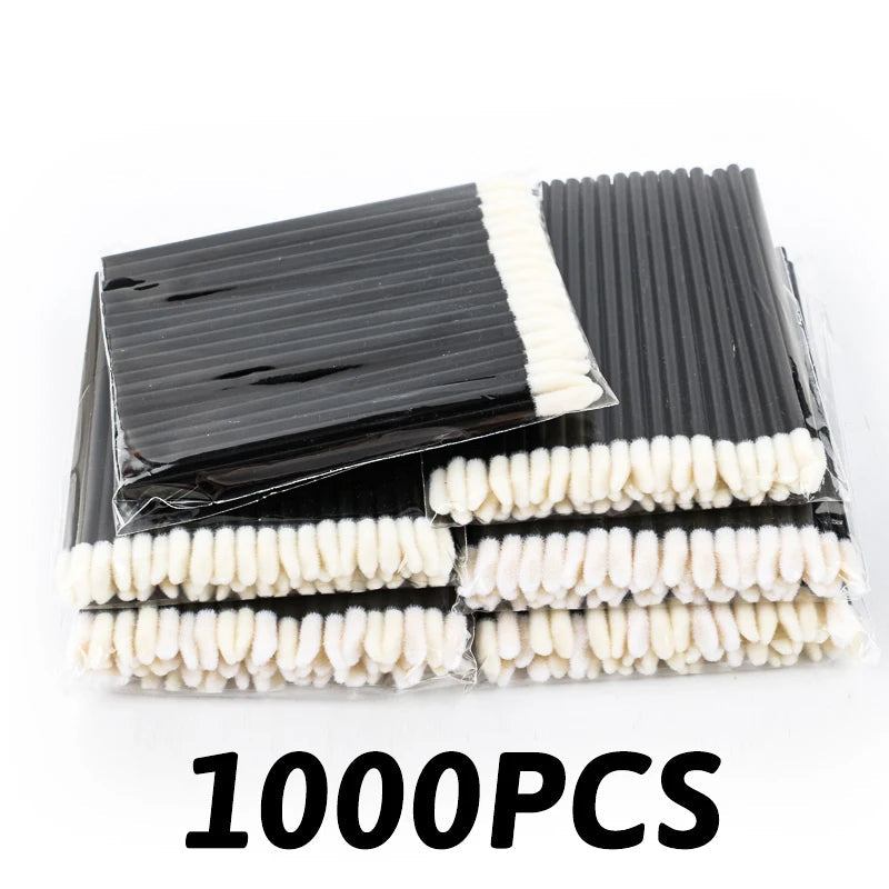 Wholesale 50/1000pcs Lip Brushes Applicators Eyelashes Brush Lipstick Brush Lip Gloss Applicator Wands Makeup Beauty Tool RELUX.STORE