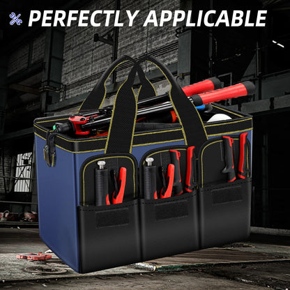 AIRAJ Multifunctional Tool Bags 1680D Oxford Cloth Electrician Bags Waterproof and Wear-Resistant High Capacity Storage Bags