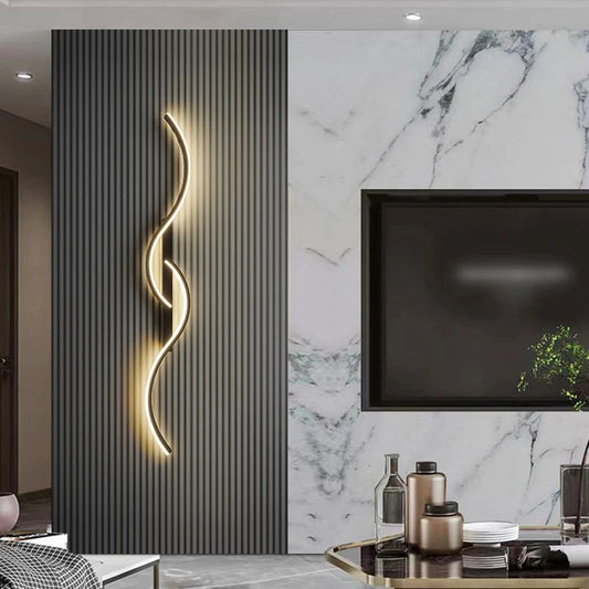 Modern LED Wall Lamp Minimalist Led Light Bedroom Bedside Long Strip Wall Sconces Living Room Sofa Home Indoor Lighting Fixture RELUX.STORE