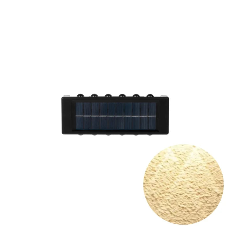 1pc 2/4/6/8/10/12LEDs Solar LED Wall Lights, Outdoor Wall Lamp For Garden, Patio, Ambient Light RELUX.STORE