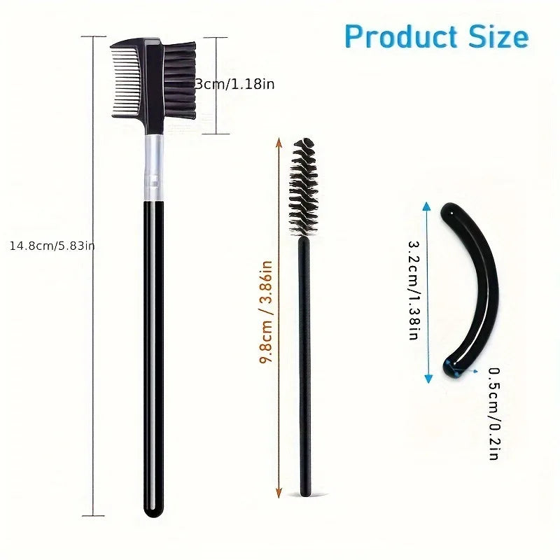 11/16PCS Eyelash Curler with 10pcs Replacement Pads Women Professional Eyelashes Curling Tweezers Clips Lasting Eye Makeup Tools RELUX.STORE