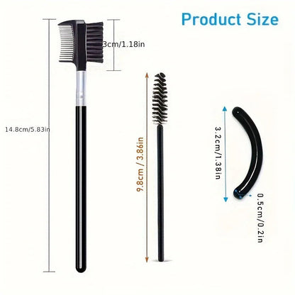 11/16PCS Eyelash Curler with 10pcs Replacement Pads Women Professional Eyelashes Curling Tweezers Clips Lasting Eye Makeup Tools RELUX.STORE
