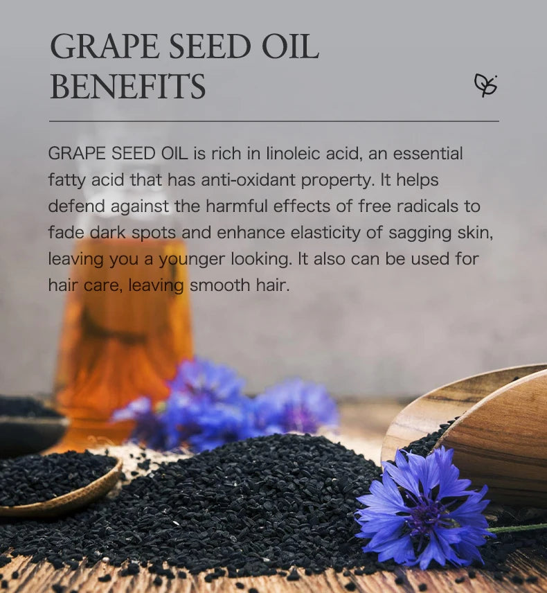 100ml Black Cumin Seed Oil For Hair Growth Thicken Hair Cold Pressed Liquid Nourish Nail Skin Anti-oxidant Body Massage RELUX.STORE
