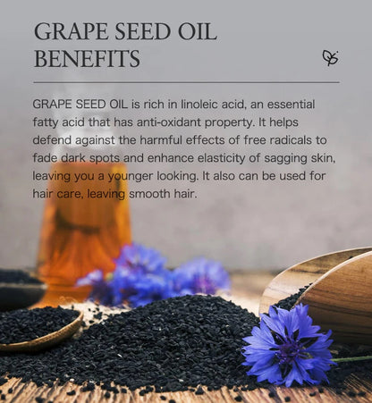 100ml Black Cumin Seed Oil For Hair Growth Thicken Hair Cold Pressed Liquid Nourish Nail Skin Anti-oxidant Body Massage RELUX.STORE