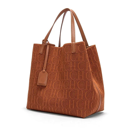 CH Ladies Shoulder Bag Fashion Classic New Pure Color Outer Pocket Ladies Handbag High Quality Craft Large Capacity Handbag RELUX.STORE