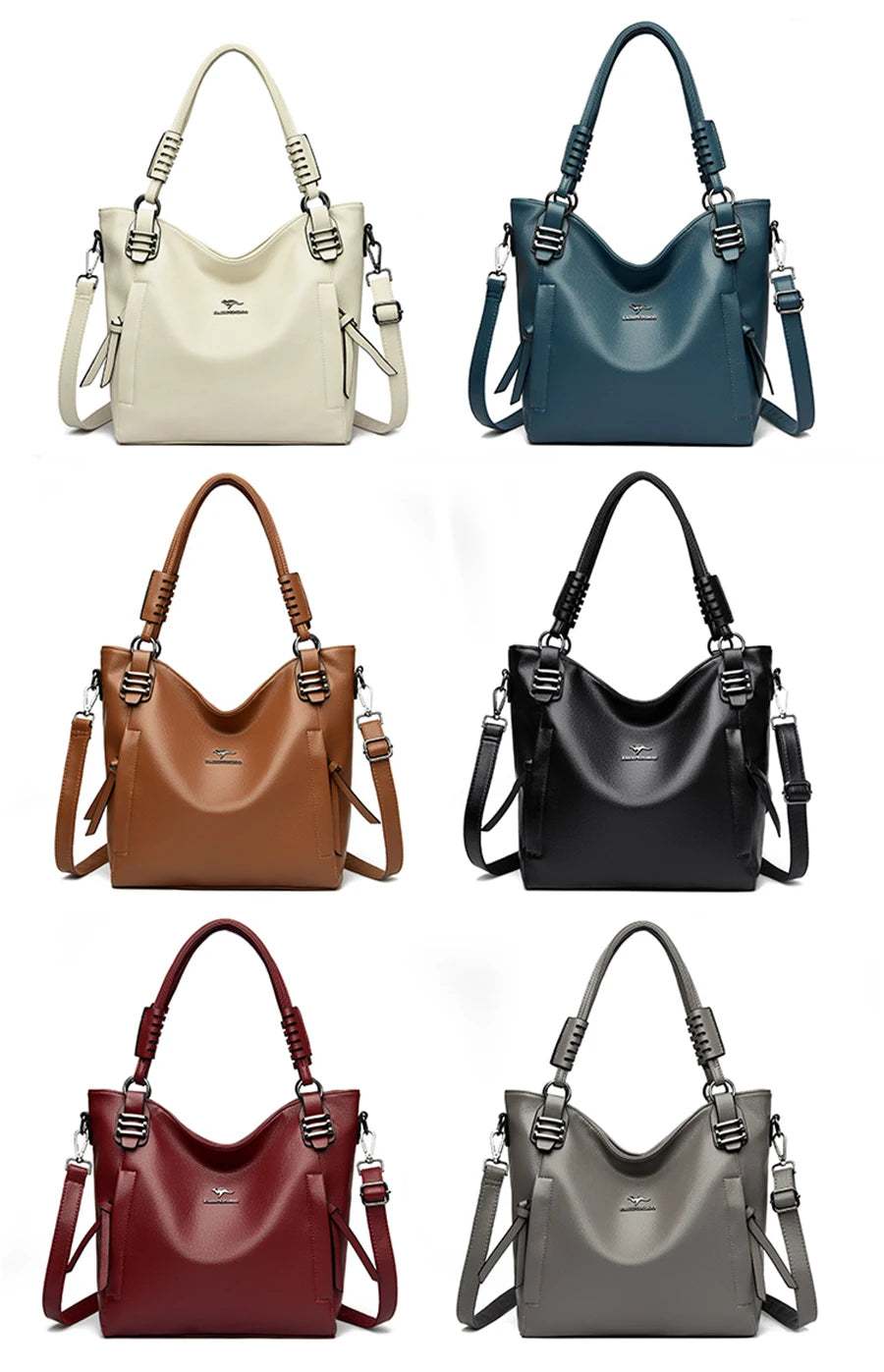 Luxury Soft Genuine Leather Handbag Fashion Women Shoulder Messenger Bag Solid Color Cowhide Tote Fashion Female Crossbody Sac RELUX.STORE
